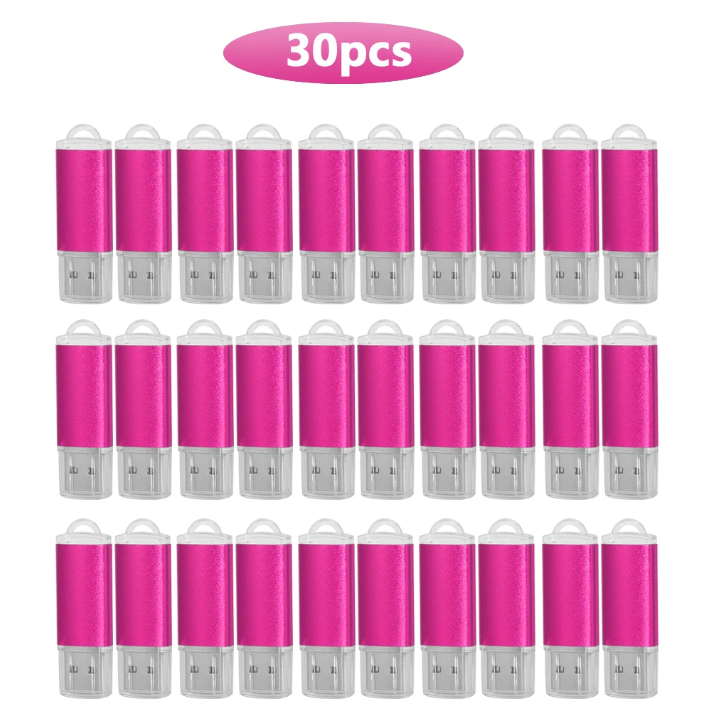 thumbnail image 1 of 30PCS Pendrive 128gb 64gb 32gb 16gb Metal USB Flash Drive 2.0 32 64 16 4GB Pen Drive 2.0 USB Stick Disk on Key Memory Card Logo, 1 of 5