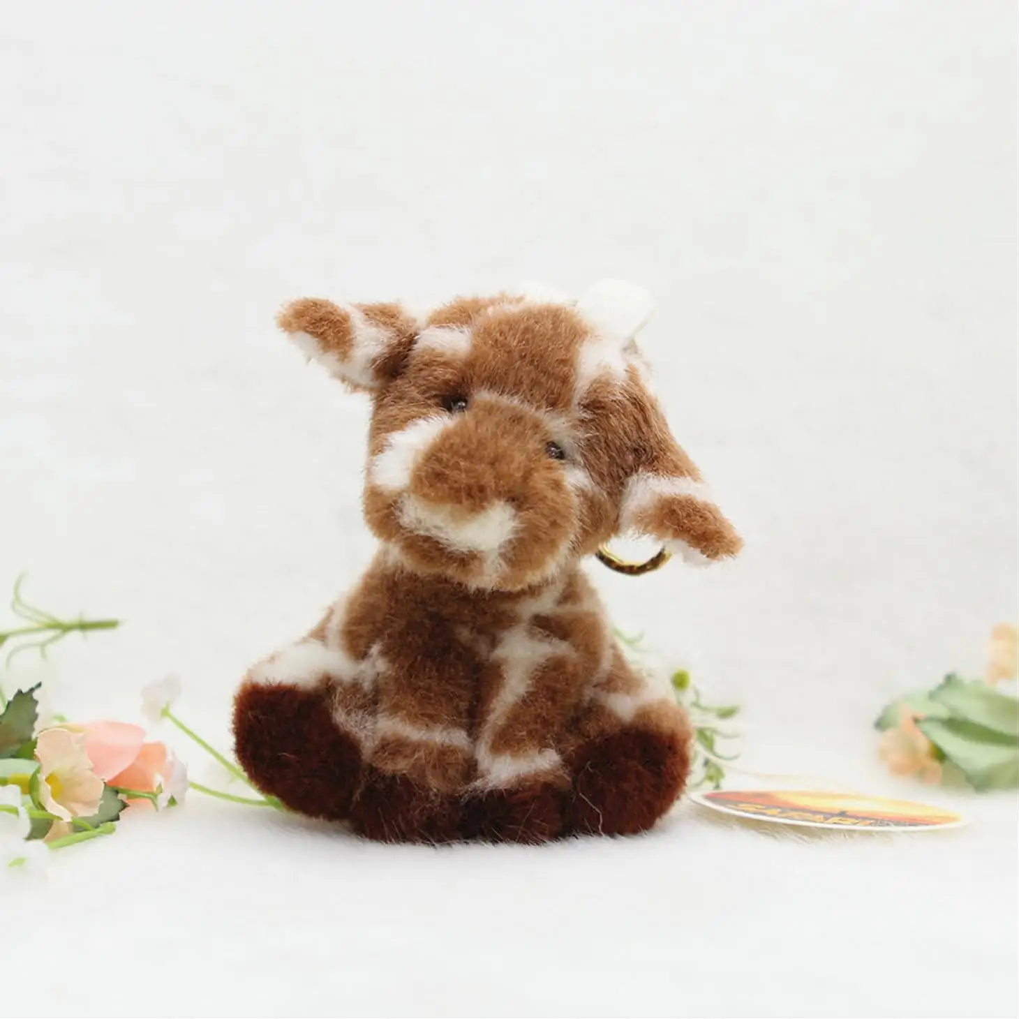 

Cute Stuffed Animal Giraffe Plush Animal Keychain, Fashion Accessory Backpack Clips, Kindergarten Gift, Handbag Pendant
