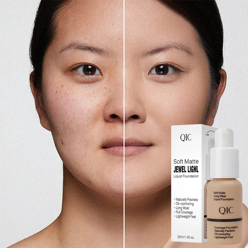 Flawless Invisible Pores lasting Concealer Liquid Foundation Cover Light Penetration Natural Moisturizing Matte No Card Powder nine tone concealer,concealer palette,concealer foundation