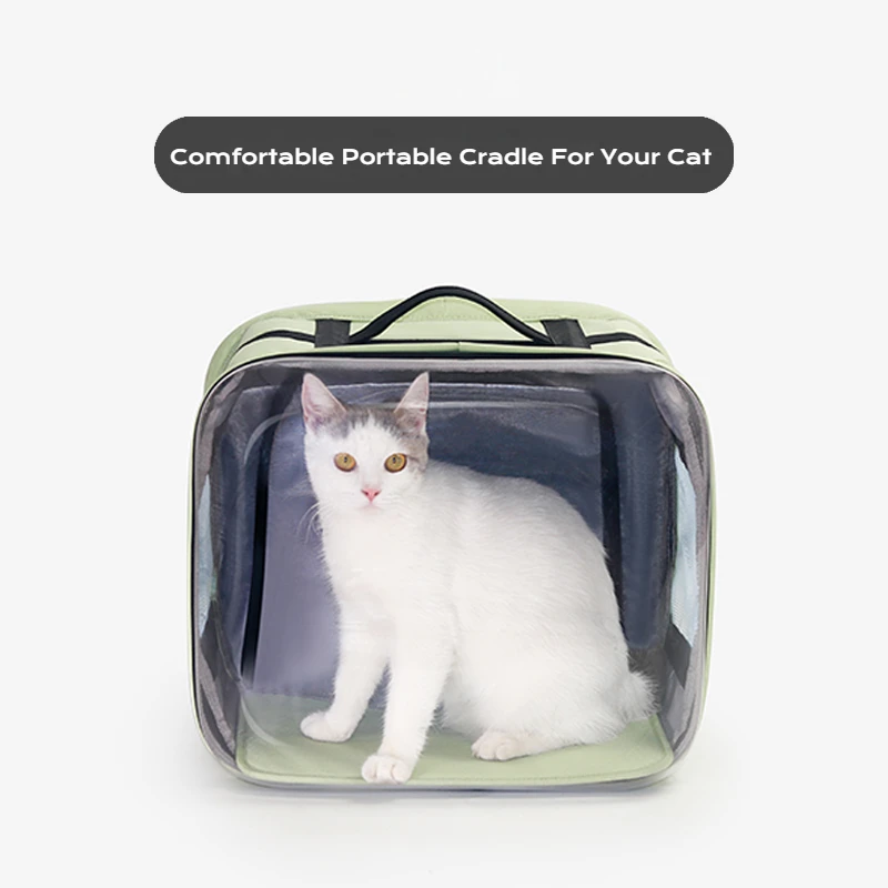 

Pet Carrier With Trolley, Freely Breathe Travel Pet Carrier, Outdoor Cat Crate, Cat Kennel Trolley Case Portable