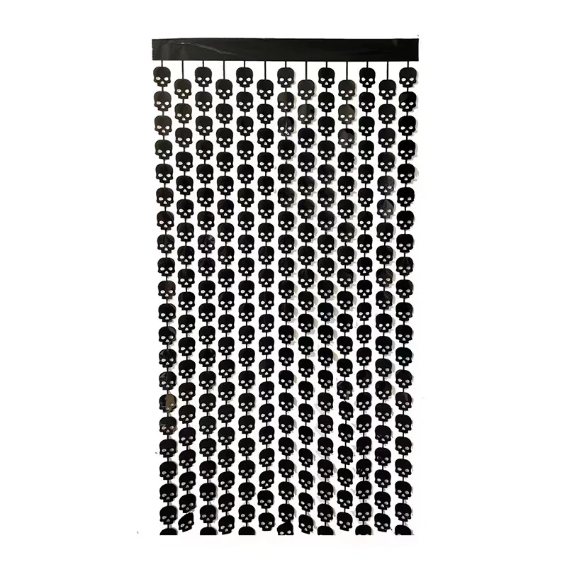 

1x2M Halloween Party Decor Rain Curtain Skeleton Bat Tassel Rain Silk Curtain Halloween Home Background Rain Curtain Decorations
