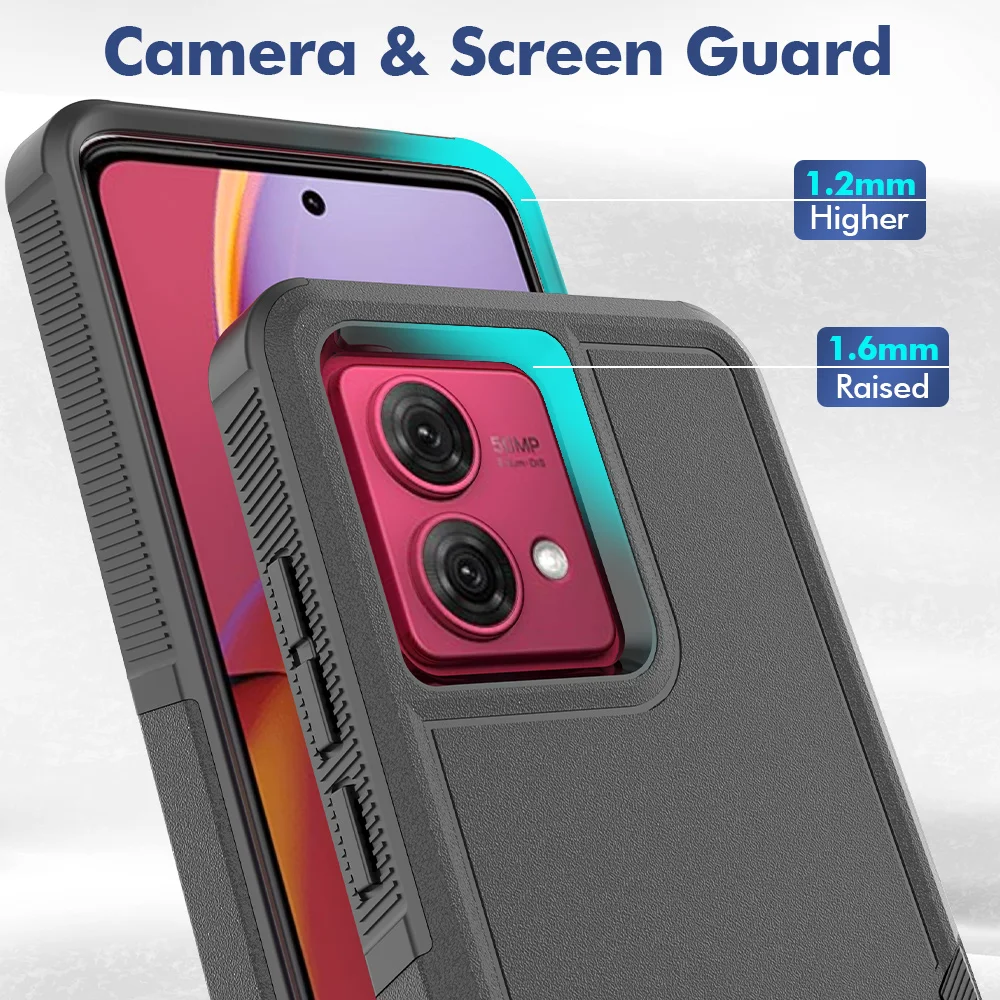 Fashion TPU/PC Hard Case Anti-Shock Phone Cover with Hybrid Armor Shell and Dual Layer Protection
