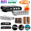 ST-838 HiFi 2.1 Channel Power Amplifier Stereo Bass Sound Amp RMS 80W*2 Class D Mini Media Player MP3 Car Black Home Amplify 1
