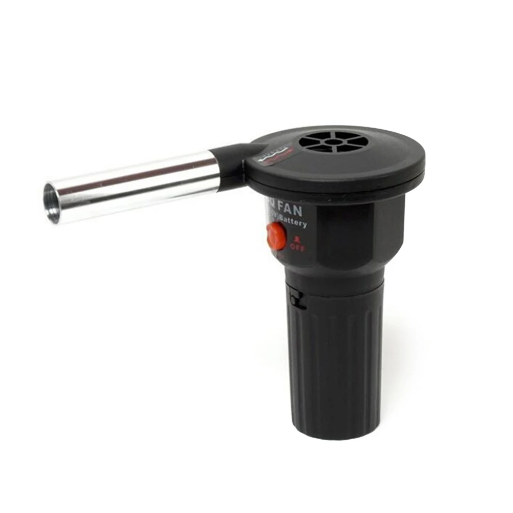 BBQ Fan BBQ Air Blower Outdoor Fan Air Blower Handheld Barbecue Fire Bellows Grill Accessories Aluminum Alloy Kitchen Tool for Picnic Camping Cooking