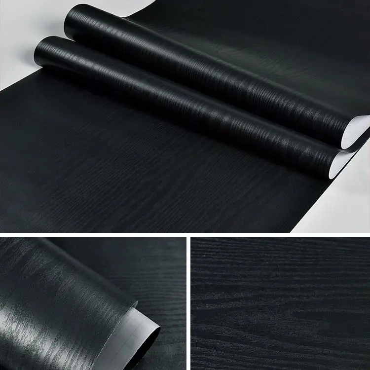 Waterproof PVC Wood Grain Vinyl Decorative Film Roll