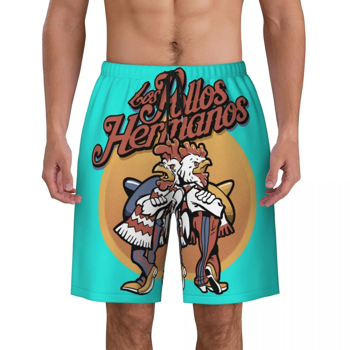 

Funny Breaking Bad Print Men Swim Trunks Quick Dry Beachwear Beach Board Shorts Los Pollos Hermanos Boardshorts