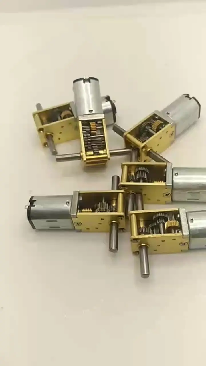 N20 DC-Getriebemotor Mit Doppel-/Einzelwelle – 4–380 U/min, Metall-Mikromotor Mit Encoder – Für Roboterprojekte & Haushaltsgeräte (4–16 U/min, D-Welle)