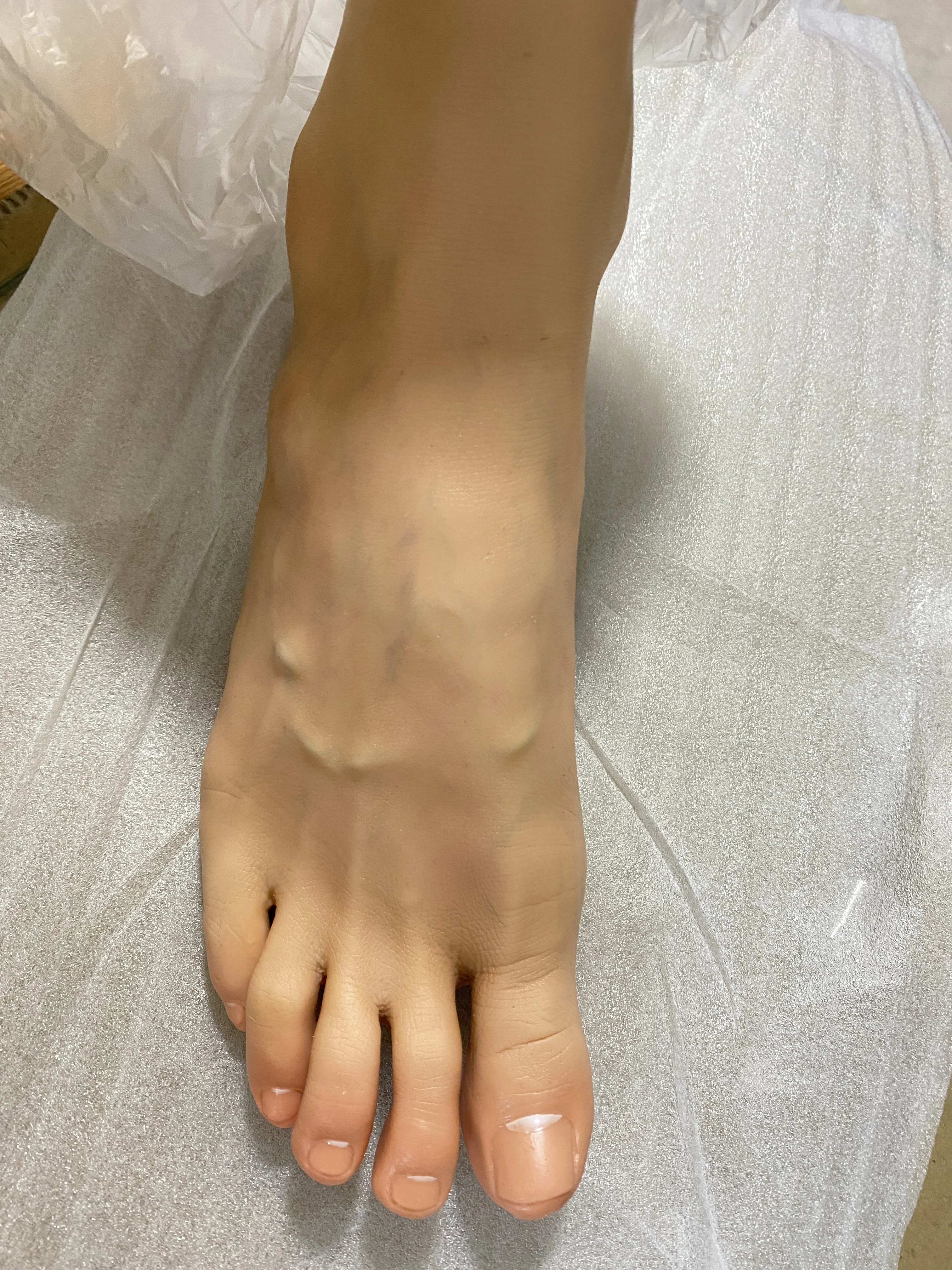 Zishine-リアルなシリコンフットモデル,男性用マネキン,フェチ,靴