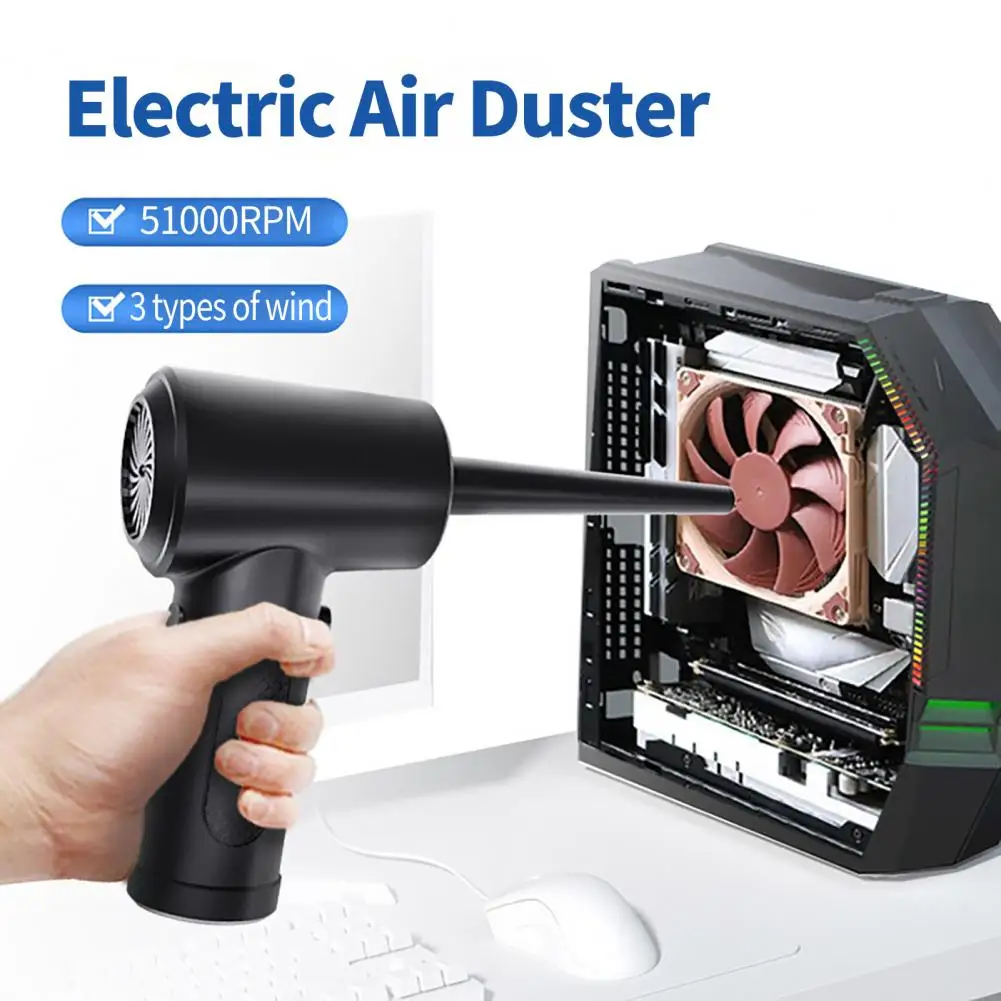 Druckluft Duster für Tastatur Elektrische Luft Gebläse Computer Reinigung  Cordless Air Staub Reiniger für PC Krümel Auto