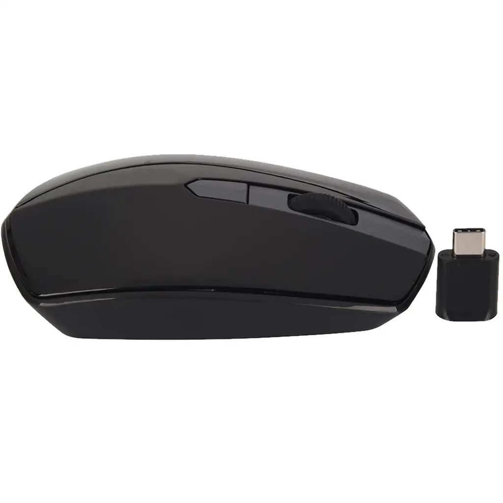 Mouse, Rechargeable Silent Optical Computer Mice with Receiver, 3 Adjustable DPI Level, Auto Sleeping Compatible for Device