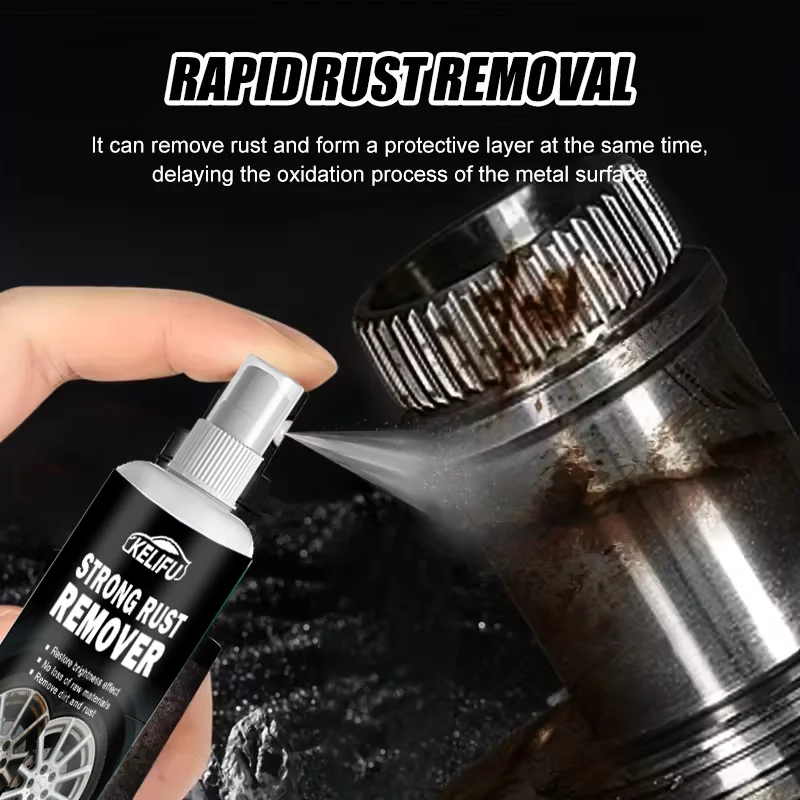 Rust Remover Spray Multi-Surface Fast-Acting Formula for Cars Kitchens Bathrooms Gardens Furniture No Residue