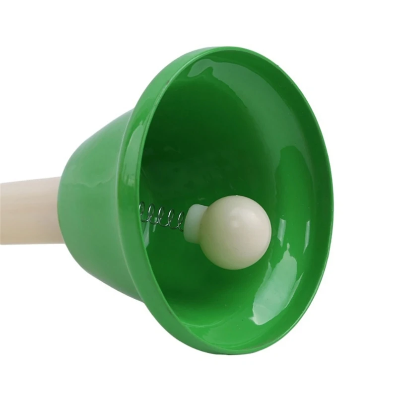 Hand Bell 8 Note Handbells Set Musical Percussion Bells Music Toy for Church Chorus Wedding Family Party Children Percussion Instruments