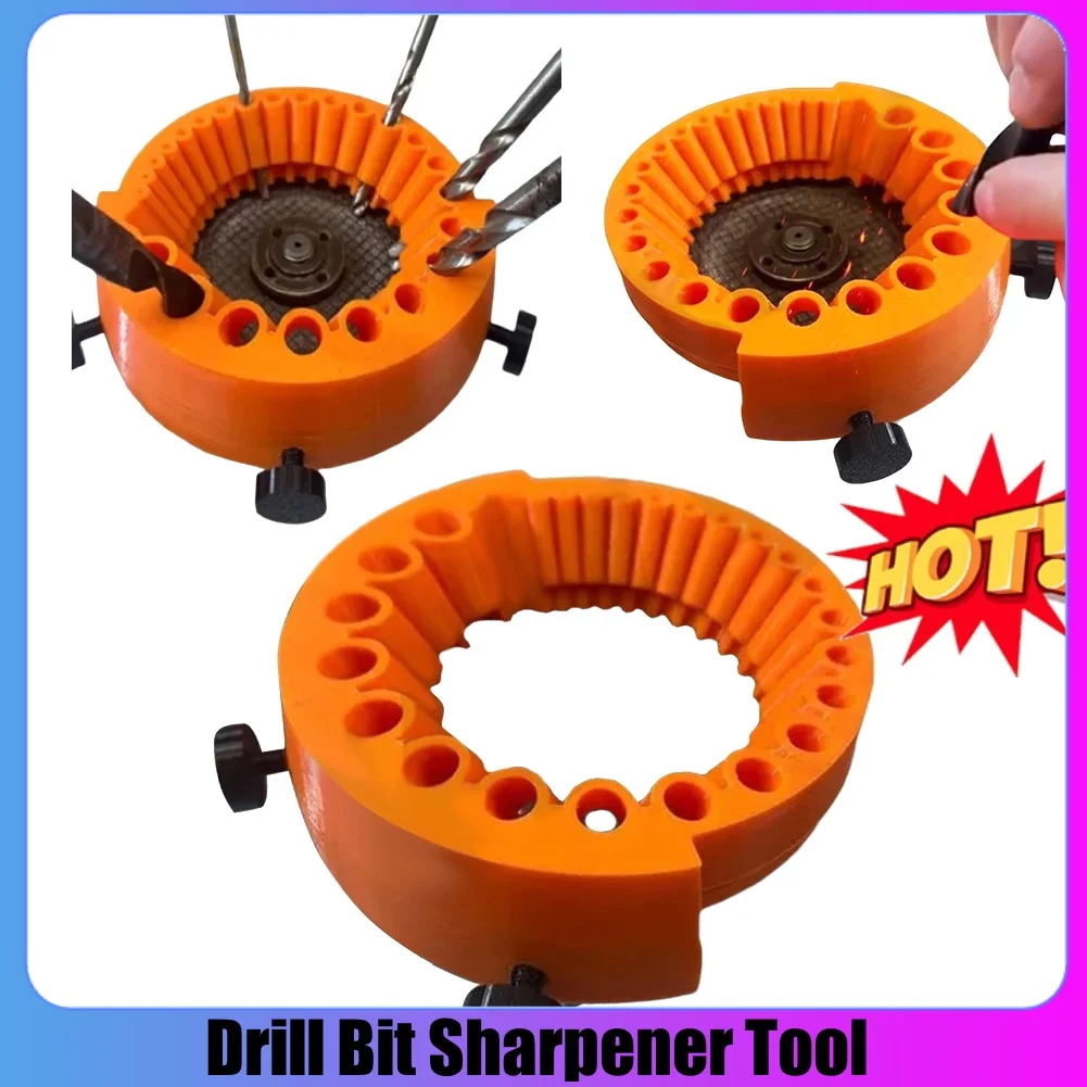 New Drill Bit Sharpener with Gloves Power Drill Bit Grinding 3D High-Performance Drill Friction Tools Universal Drill Bits Tools
