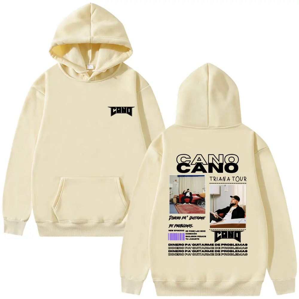 Rapper Cano Triana Tour Album 2025 Hoodies Men Women Fashion Hip Hop Street Sweatshirt Men's Oversized Hoodie Vintage Streetwear 6