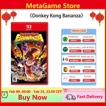 Nuove offerte di giochi per Nintendo Switch 2 - Donkey Kong Bananza - Scheda di gioco fisica originale al 100% per Switch 2