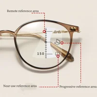 Ultralight Progressive Reading Glasses Unisex Multifocal Eyeglasses Anti-Blue Light Near Far Presbyopia Glasses Diopter To +4.0 2