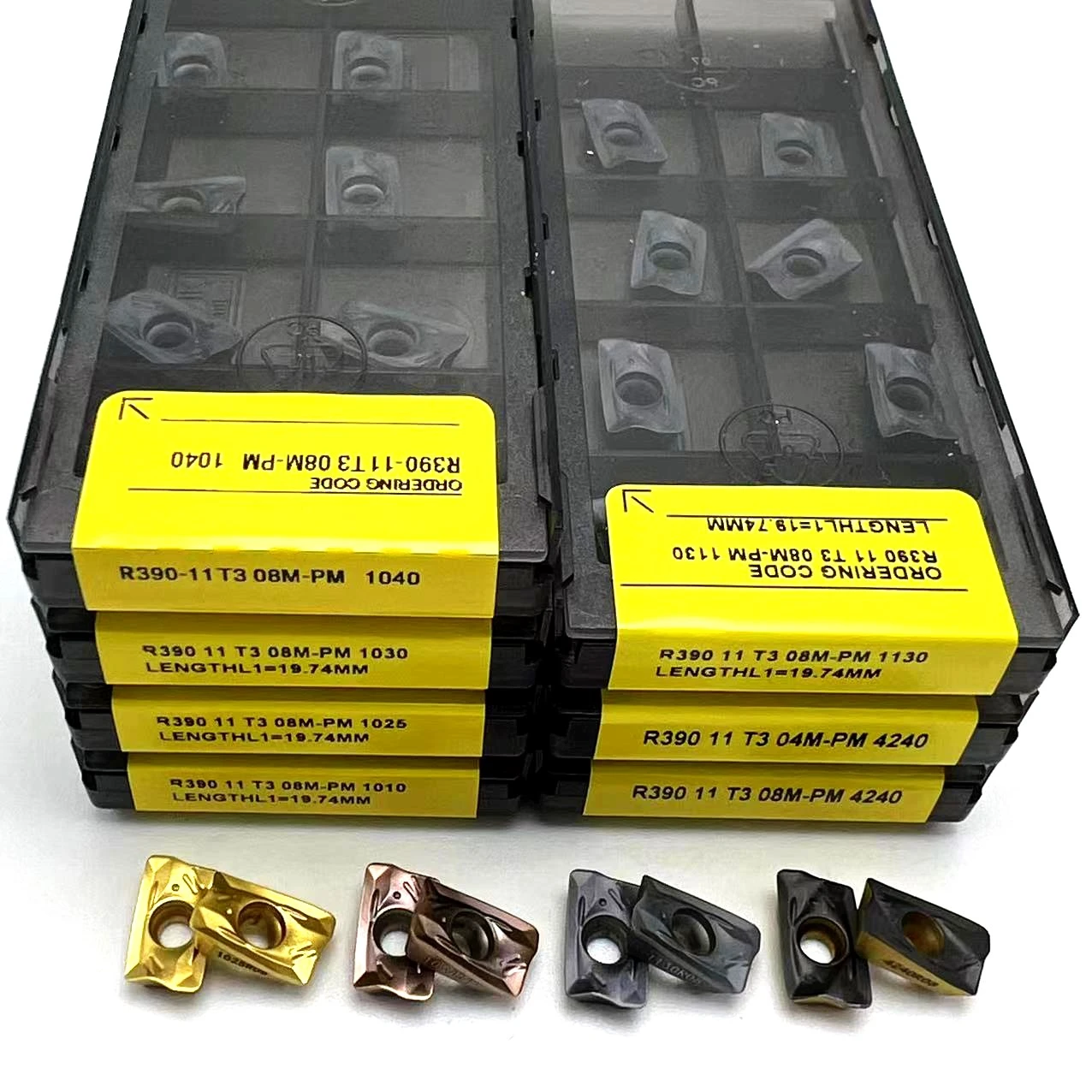 Insertos de carburo para torno, herramientas de metal para herramientas de corte indexables, insertos de torneado, R390 11T308 PM 1025 1030 1130 4020|Herramienta de torneado| - AliExpress