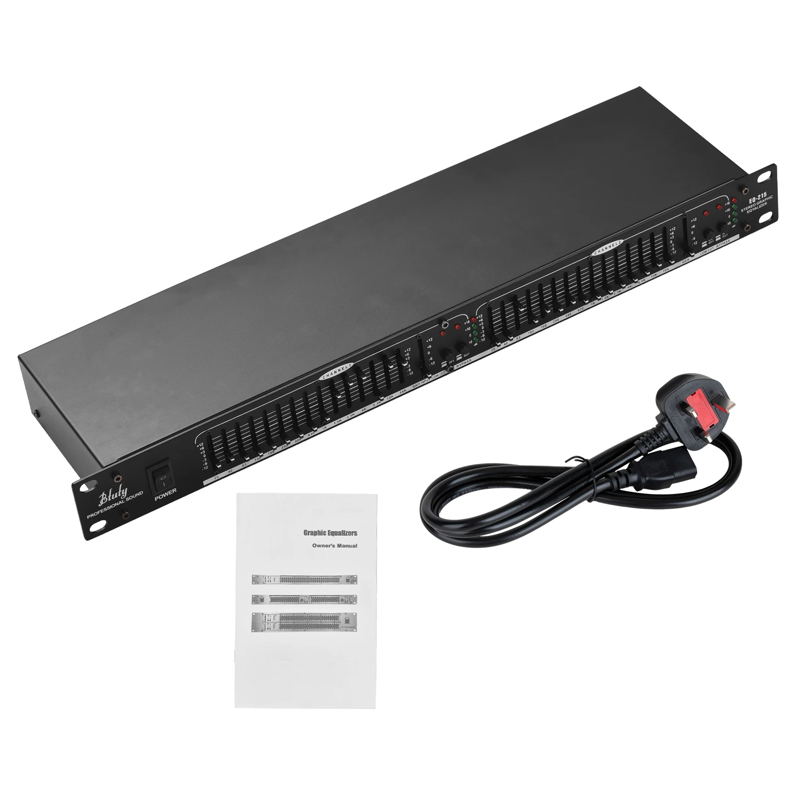 

Btuty EQ-215 двухканальный 15-полосный эквалайзер 1U, двухканальный стерео