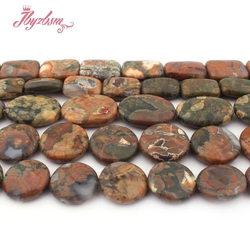 18mm/20mm Coin Natural Kambaba Jaspers Stone Beads For Bracelet Necklace Jewelry Making Strand 15 Inch Free Shipping