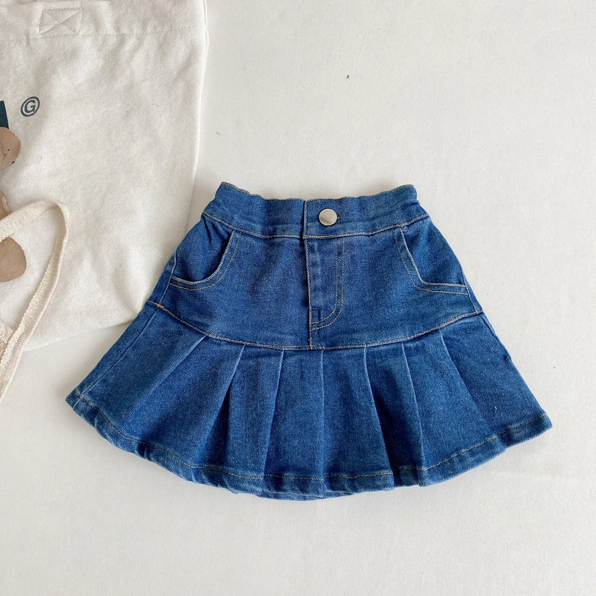 Denim Mini Skirt Denim Wrap Skirt Youth Denim Mini Skirt Denim