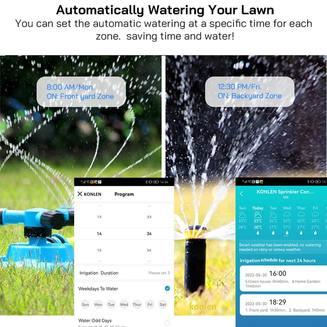 Tuya WIFI Automatic Irrigation Smart Garden Sprinkler Controller Drip Watering Programmer Timer Intelligent Plants Agriculture 3
