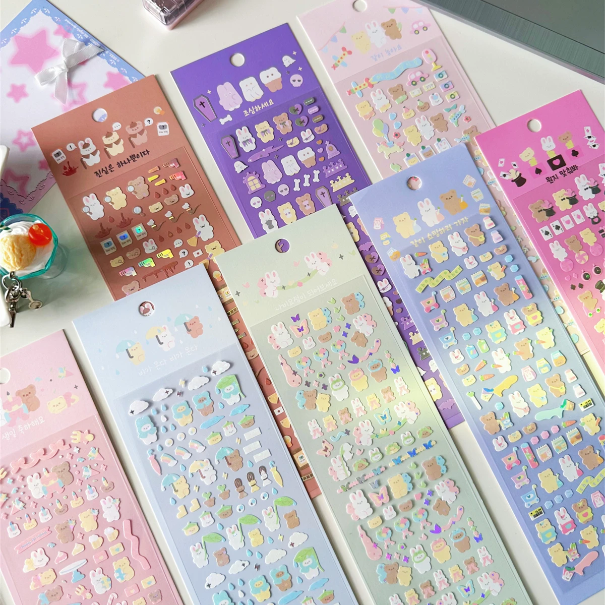 

Extra large cute little bear sticker DIY scrapbook phone case diary iPad photo album gift decoration
