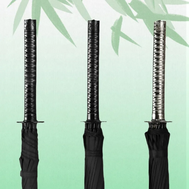 Description Picture 3 of itemExquisite Katana Umbrellas Real Size Japanese Katana Samurai Long Parasol Anime Cosplay Prop Life Supplies Home Accessories
