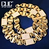 CUC 14mm Square Clustered Cuban Chain Necklace For Men Women HipHop Link Gold Color Iced Out Zirconia Fashion Rock Jewelry Gift 1