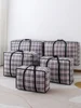 1PC foldable large capacity woven bag cotton quilt storage bag moving bag clothing storage mobile box replacement 1