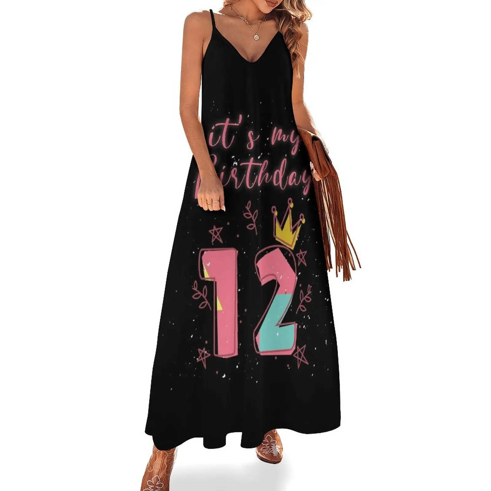 

Twelfth Birthday 12th Birthday Sleeveless Dress summer women's dress 2024 women's luxury party dress dresses for prom