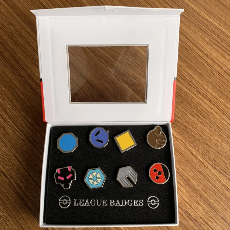 Pokemon League GYM Badge Anime Figures Pocket Monster King of Heaven 5