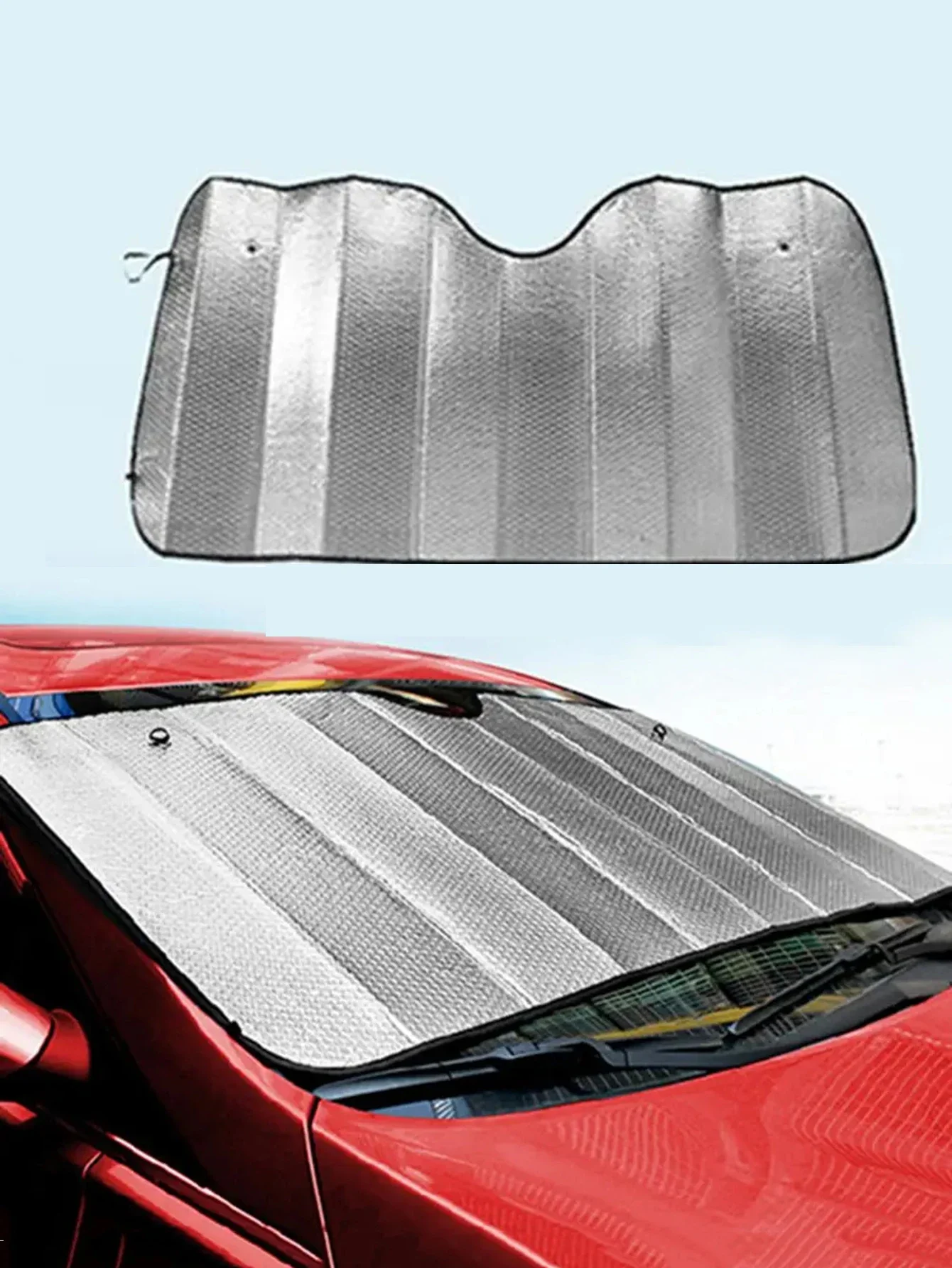 CarSunShadeFoldableUVProtectionCurtainCoverDoubleSided