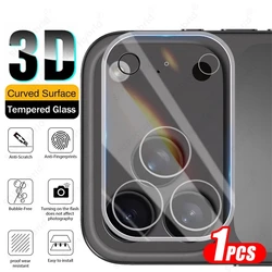 Crystal Clear 3D Camera Protector Case with Curved Lens Tempered Glass - iPhone 17 Air (Transparent)