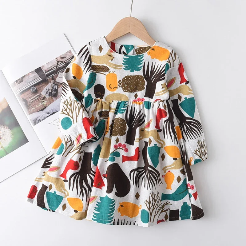 Toddler Girls Dress Knit Casual Costume Rainbow Girl Christmas Party Dresses