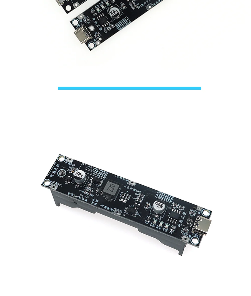 Description Picture 6 of item5V 9V 12V 18650 Lithium Battery Boost Step Up Module UPS Uninterruptible Power Supply Module Charge Discharge the Same Time 1A
