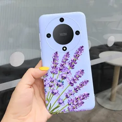 Fashion Feather Cloud Pattern Phone Case - Candy Color Soft Silicone TPU Back Cover for Honor X9a (Colorful)