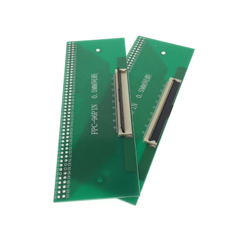 FPC/FFC 어댑터, Ln-라인 96 핀 피치 LCD 베이스 테스트 보드, 유리 섬유 FR-4, 0.5mm-2.54mm, 1 개