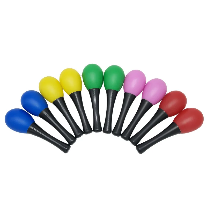 Plastic maracas Orff instrument players hold plastic maracas Toddlers Early education Children grasp egg