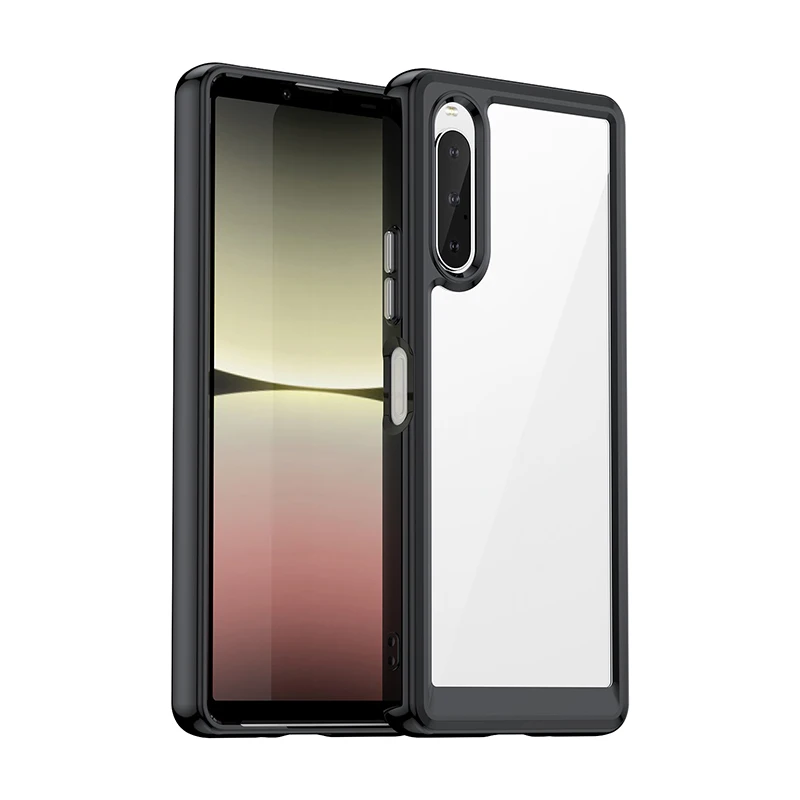 

Jzon For Sony Xperia 10 V 5G Phone Case Transparent Back Cover Shockproof Protective Clear Shell