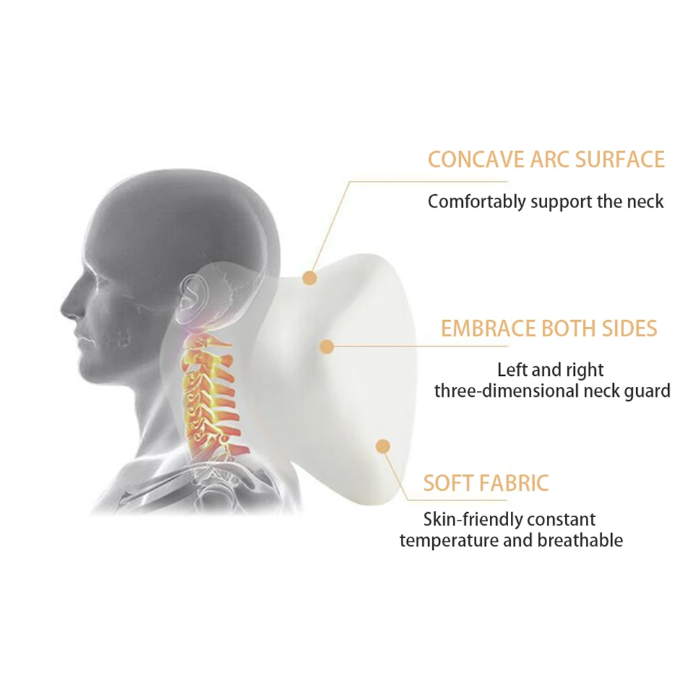 Car neck head restraint neck protection waist support pad car breathable memory foam cushion cushion car waist pillow universal