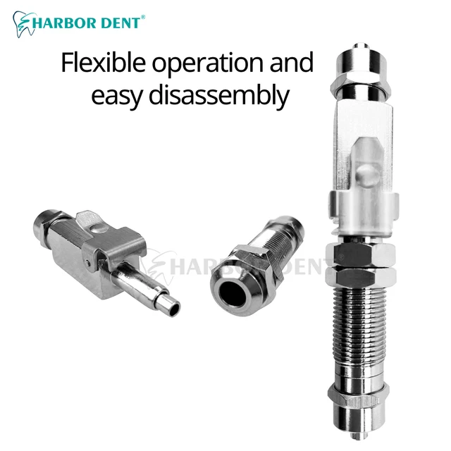 Dental Air Water Quick Connector Anti-Retraction For Ultrasonic Scaler Stainless Steel Dental Chair Parts Dentist Supply