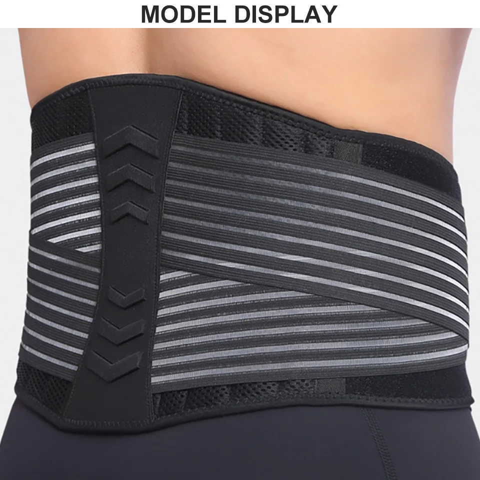 Lumbar Support Belt Adjustable Back Lumbar Support Belt Breathable Waist Brace Strap for Lower Back Pain Relief Scoliosis Herniated Disc lumbar support belt back brace waist support belt back support belt