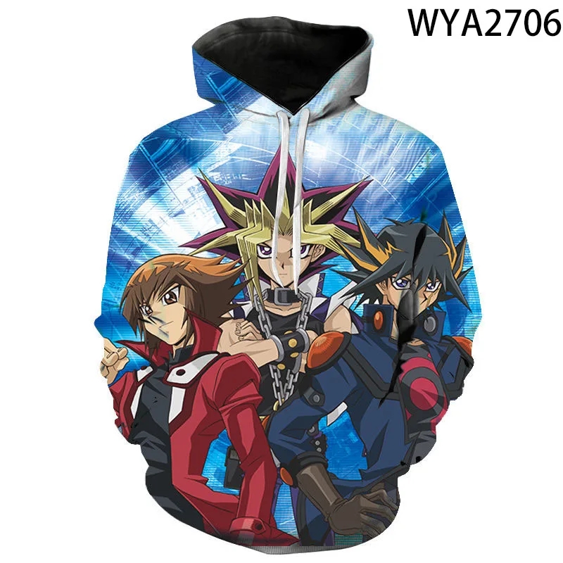 

New Cool Hoodies Yu Gi Oh 3D Printed Men Women Children Fashion Sweatshirts Hooded Boy Girl Kids Pullover Streetwear Tops