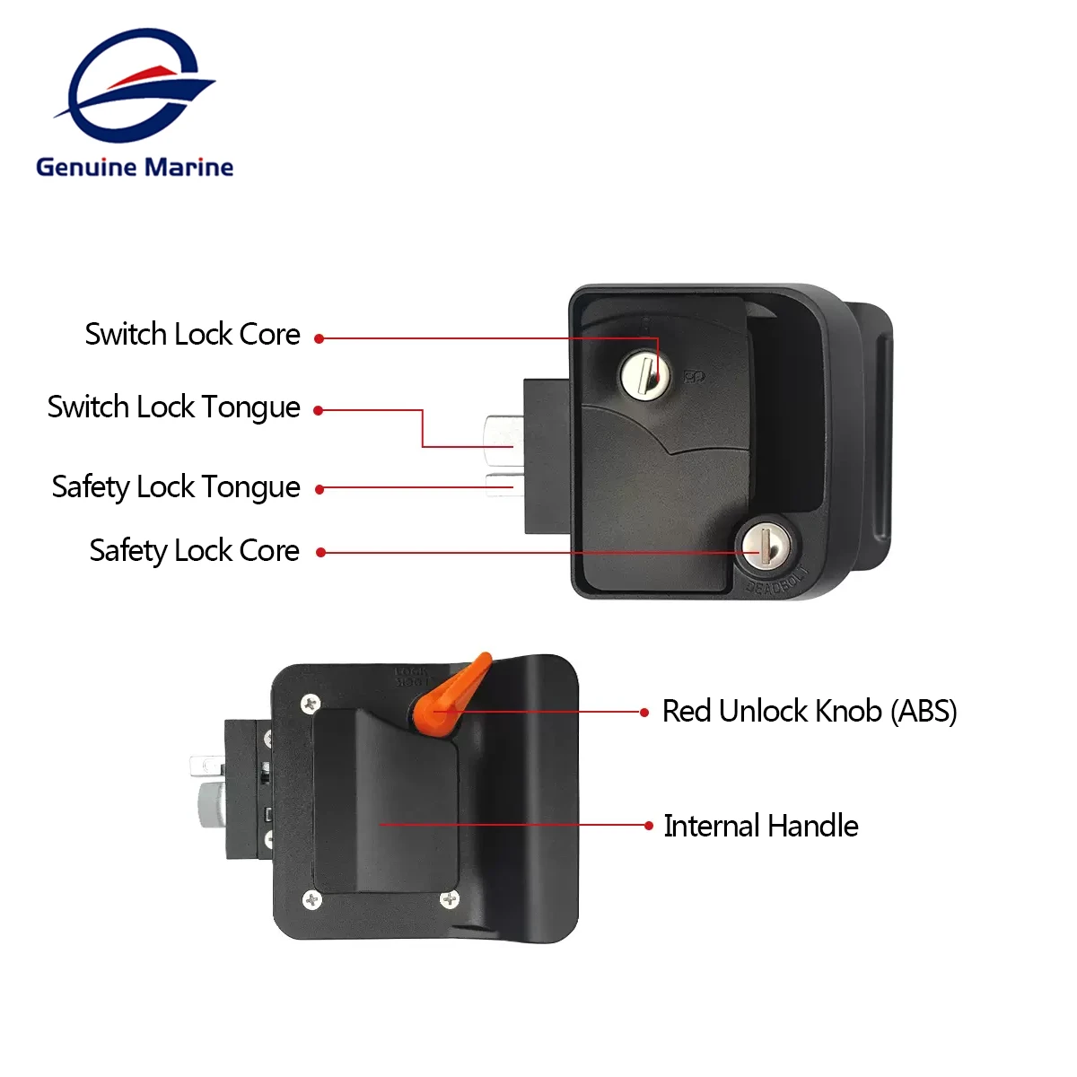 Genuine Marine RV Mechanical Door Lock R3 RV Door Lock