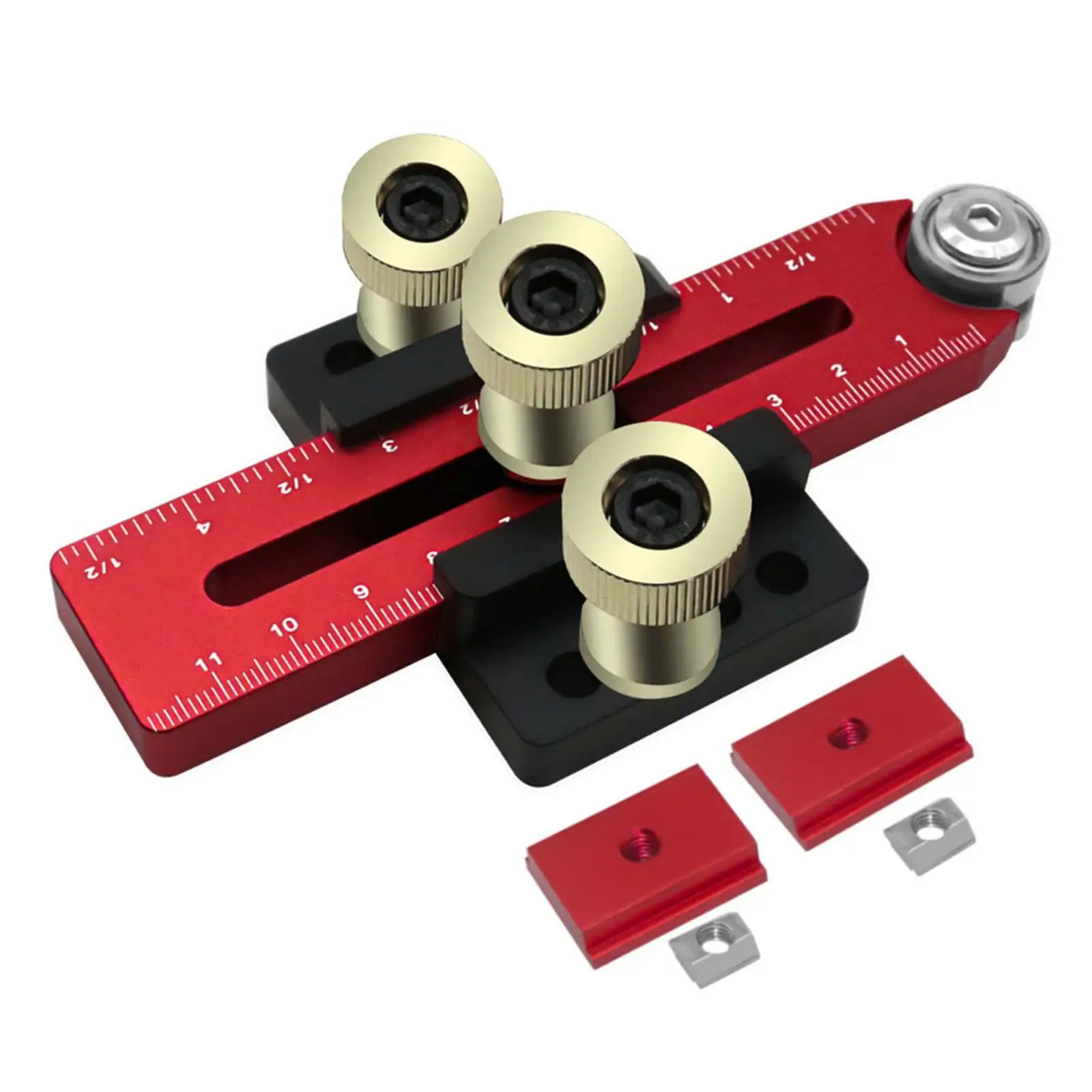 

Extended Thin Jig for Repeat Narrow Strip Cuts Precision Workbench Push Guide Fence Guide T Screw Fixture Slot Machine