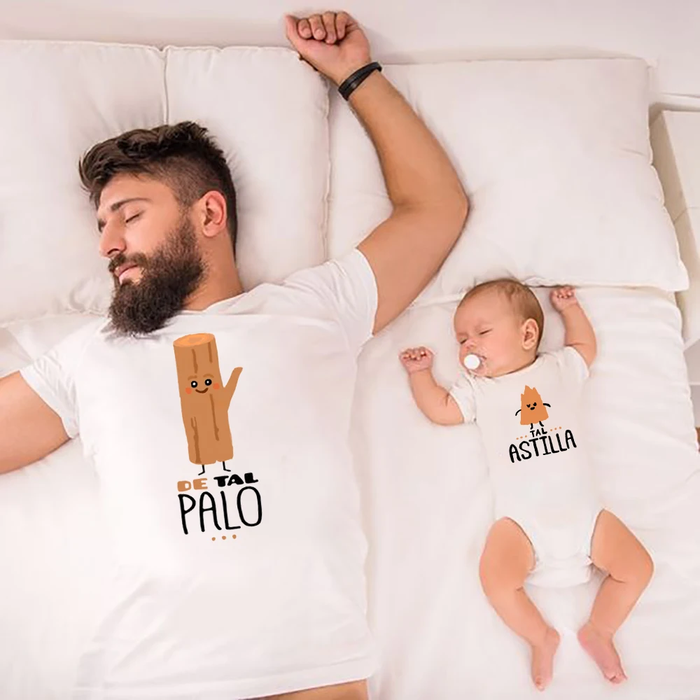 Camisas A juego Para papá y bebé, como el padre, Camisetas De astilla, trajes A juego para el Día del Padre, mono infantil