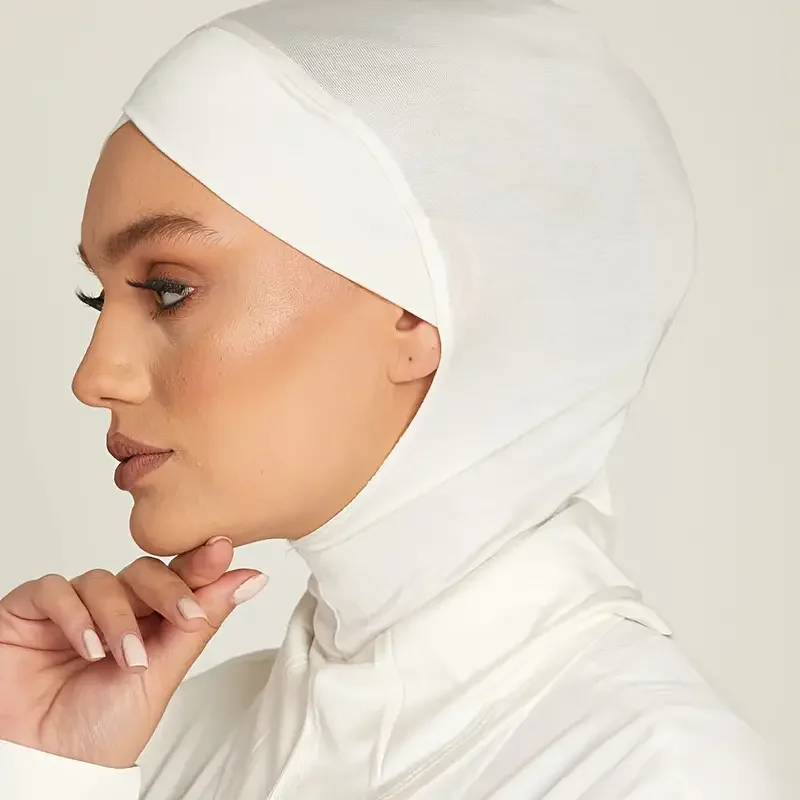 

Solid Colors Women Turban Plain Fashion Headwraps 2024 New Hijab Undercaps Muslim Islam Turkey Lady Caps