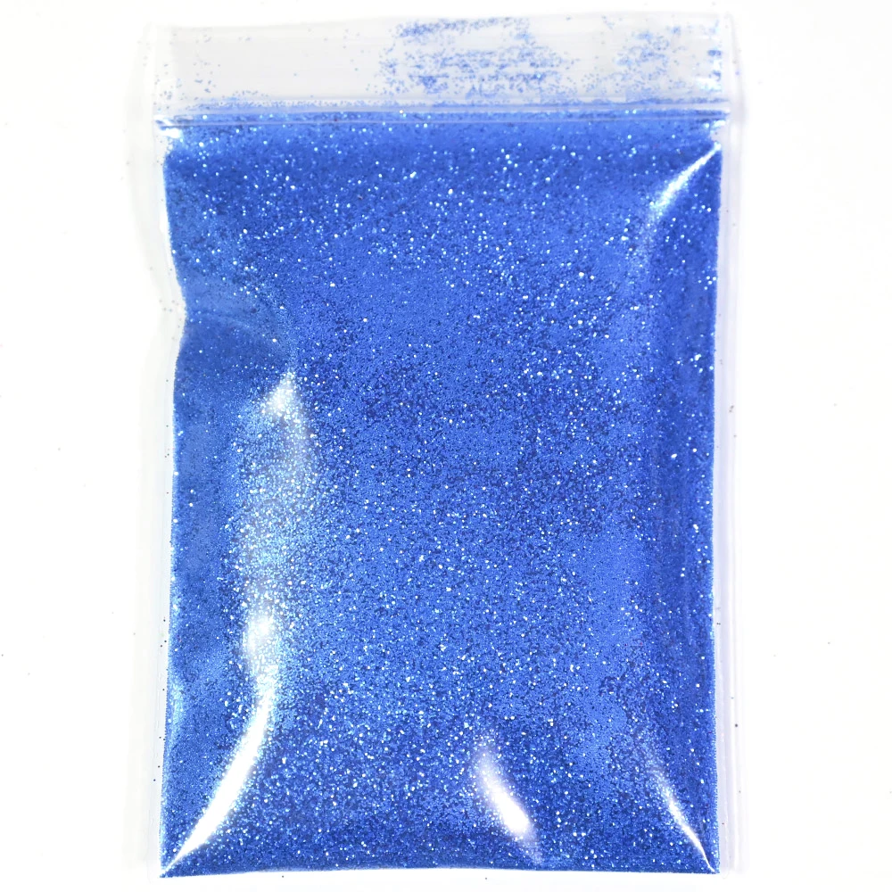 Laser Silver Holographic Chrome Nail Powder - Extra-Fine Glitter for Mirror Effect Nail Art, 50g