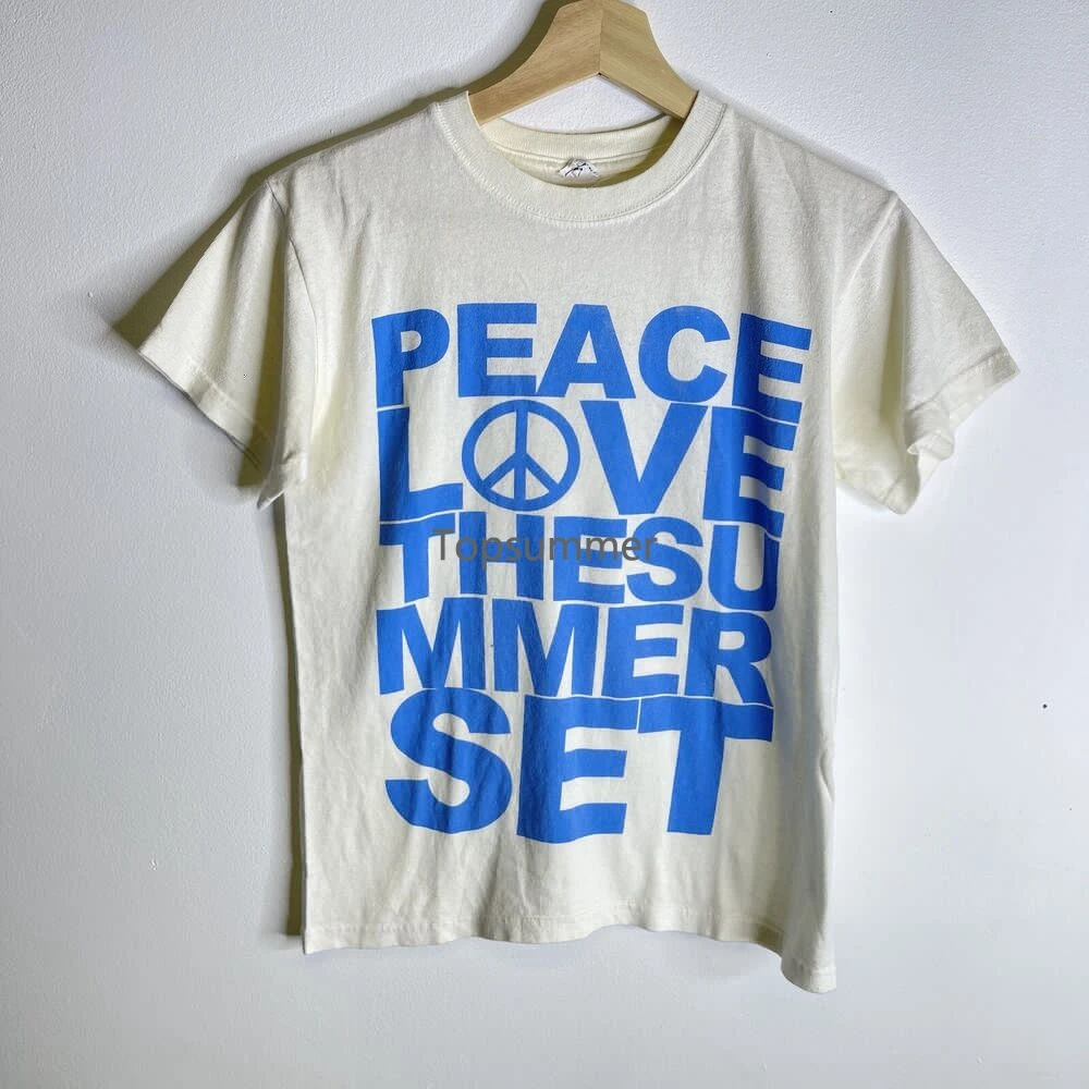 

Vintage The Summer Set T-Shirt Size Xs White Peace Pop Punk Y2K All Time Low