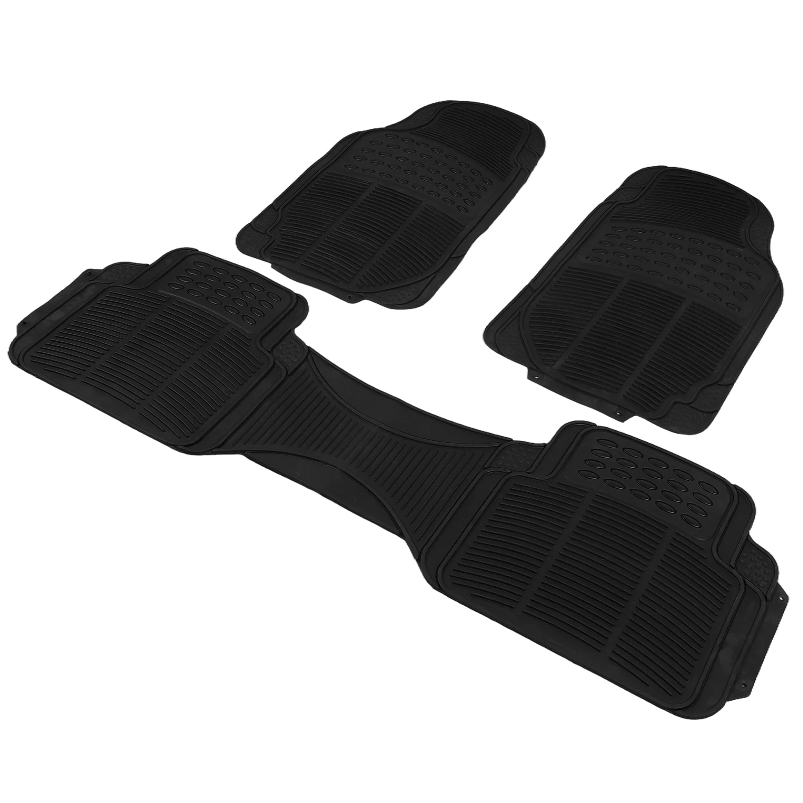 3 Pieces Deep Waterproof Car Mats All Weather Rubber Car Floor Mats Waterproof All Weather Car Mats for Cars Truck SUV